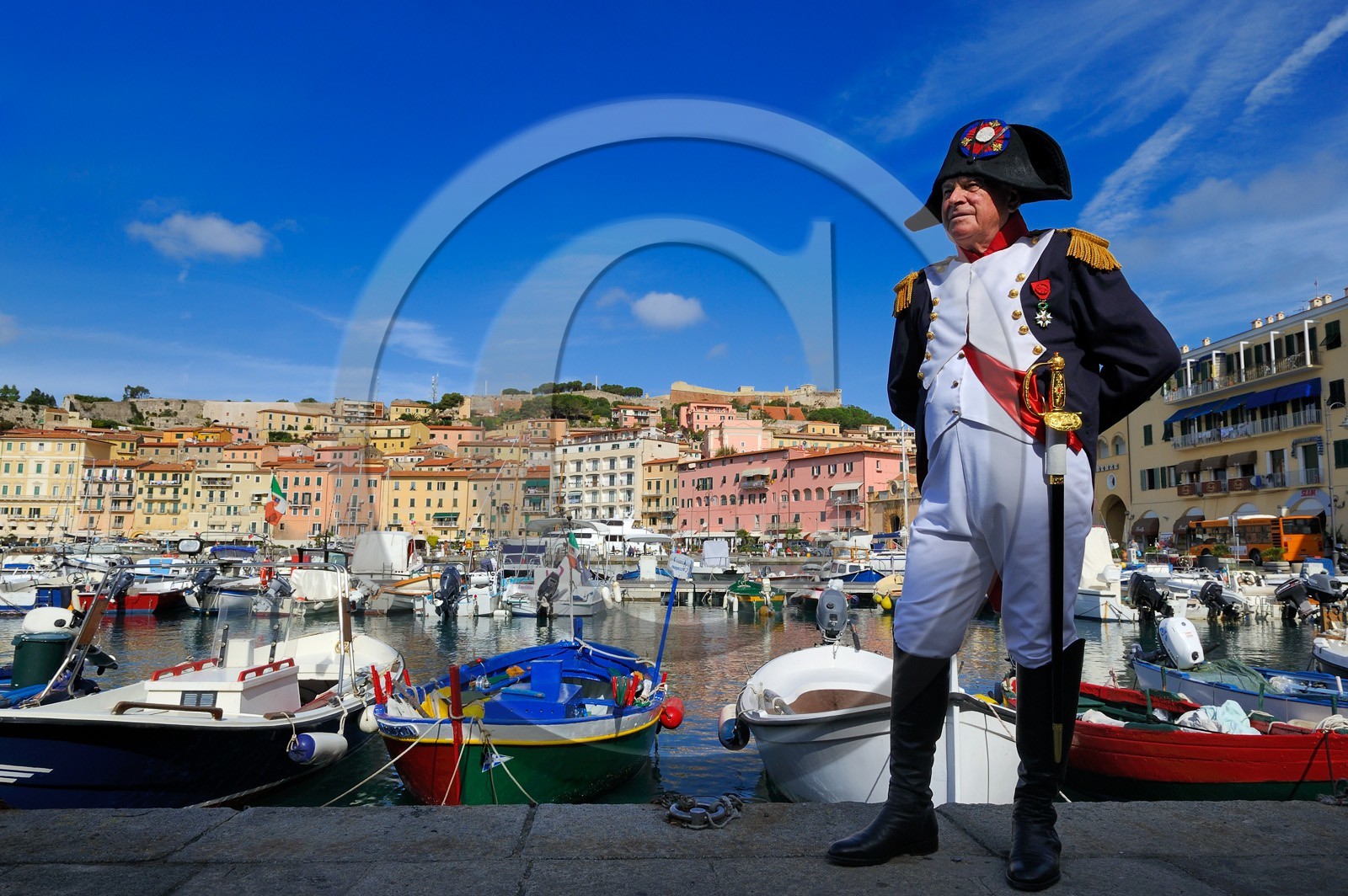 Italie, Toscane, l’Ile d’Elbe, Portoferraio, le port  Italy, Tuscany, Elba Island, Portoferraio, the harbour